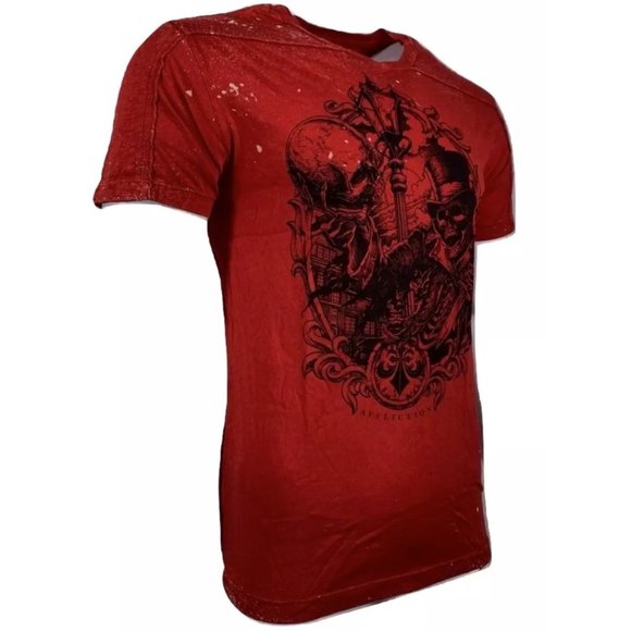 AFFLICTION Men's T-Shirt RIPPER Premium Black Label Biker - Picture 4 of 9